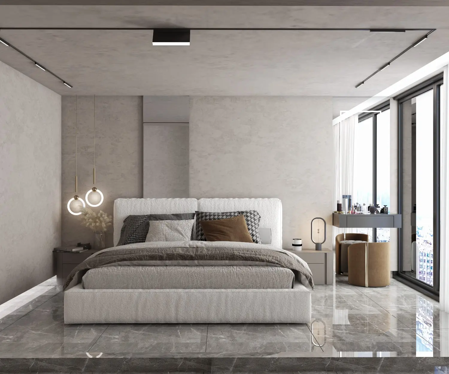 Modern bed room